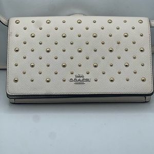 White COACH crossbody bag